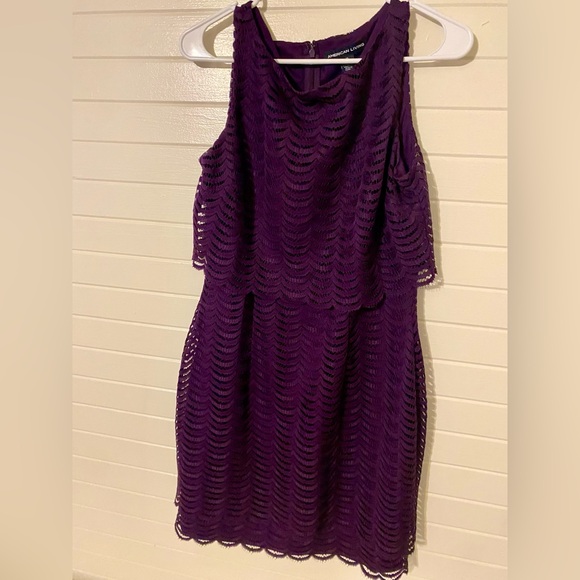 American Living Dresses & Skirts - American Living Deep Purple Lace Mini Dress